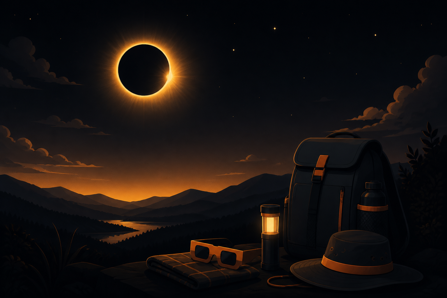 Préparer l’éclipse solaire : ciel nocturne et couronne solaire